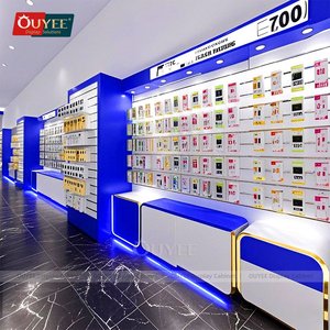 Kiosque de réparation de téléphones portables à bas prix pour centre commercial, vitrine en verre pour magasin de réparation de téléphones chinois, spécialisés dans les appareils originaux - Product Image 1