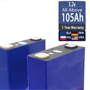 แบตเตอรี่ลิเธียมไอออนแบบแท่งปริซึม 3.2V 100Ah 105Ah อัตราการคายประจุสูง ได้รับการรับรองมาตรฐาน CE 6000 รอบการใช้งาน พลังงานแสงอาทิตย์ - Product Image 1