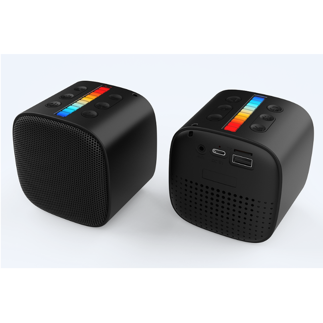 Promotion Gift Bluetooth Portatil Speakers Mini Desktop Wireless Subwoofer Car Rechargeable Led Lighting Karaoke Speaker