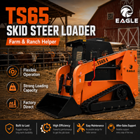 Chargeuse sur chenilles TS65 1000 kg, mini-chargeuse compacte de construction avec moteur diesel CUMMINS, broyeur forestier