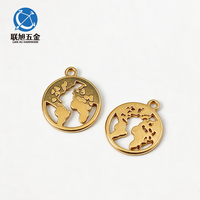 Lianxu – Étiquette personnalisée en alliage de zinc plaqué, breloque planète, conception de logo de marque OEM/ODM, accessoires métalliques DIY