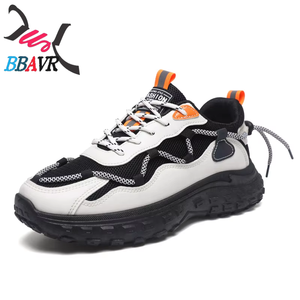 Zapatos Deportivos Casuales de Malla para Hombre, con Suela Gruesa Estilo Neumático, Venta al Por Mayor - Product Image 1