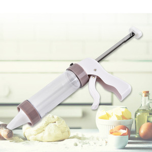 Pistolet à biscuits multifonctionnel manuel |   Outil de <span class=keywords><strong>décoration</strong></span> pour la pâtisserie |   Extrudeuse à biscuits et à glaçage - Product Image 1