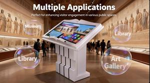 Kiosque <span class=keywords><strong>numérique</strong></span> à écran tactile LED AIMV 43/50/55 pouces - Musée, bibliothèque, lecture de livres, service d'information en libre-service, étanche IP65 - Product Image 4