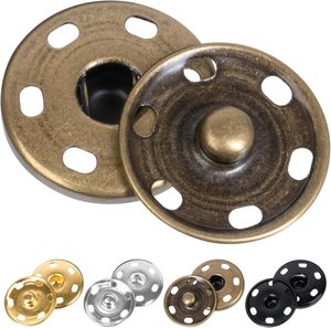 Ensembles de boutons-pression en laiton à coudre, en pouces et en millimètres, grands et robustes, en métal, pour tissus, manteaux, vestes, sacs, sacs à main, boutons-pression - Product Image 1