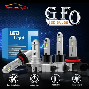 Gview LED aydınlatma sistemi sis sürüş işıkları H1LED ampuller 6000K altın sarı beyaz süper parlak sis işık DRL arabalar için, kamyonlar