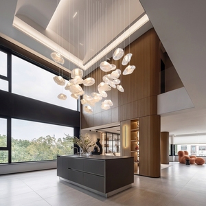 Lámpara de Araña Moderna Personalizada de Cristal con Diseño de Nube para Vestíbulo de Hotel o Villa - Product Image 3