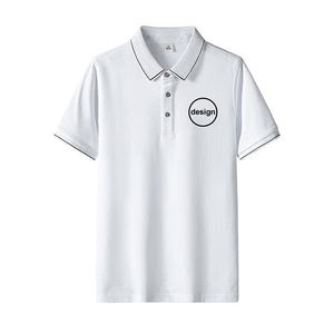 Vêtements sur mesure de haute qualité OEM, polo de golf pour hommes en coton et élasthanne, logo imprimé, vente en gros - Product Image 4