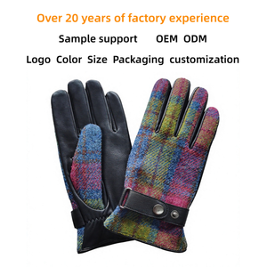 Échantillon de soutien à la vente en gros – <span class=keywords><strong>Gants</strong></span> en cuir de mouton pour hommes et femmes, chauds pour l'extérieur, fournis par les fabricants d'usine pour l'<span class=keywords><strong>hiver</strong></span> - Product Image 3