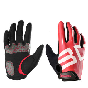 Guantes de Ciclismo Boton Rojos y Negros, Guantes Largos para Bicicleta, Unisex, para Adultos, Deportes al Aire Libre - Product Image 1