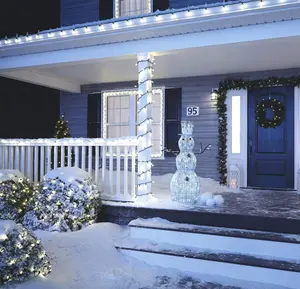 茂みや木に最適100 LEDクリスマスライト5ftx5ftネットメッシュクリスマスデコレーションライトストリング