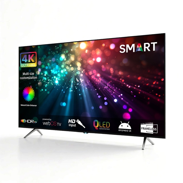 Factory Cheap 32 43 50 55 60 65 Inch LED Television Smart Wifi TV Flat Screen Television Lcd Led Smart TV