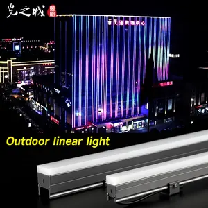 Facade Lighting Strips Outdoor Building Shoppingcenter Solutions Ip65 Waterproof Led Linear Profile Light