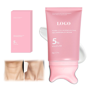 Crème rajeunissante pour le cou PDRN, idéale pour les voyages, avec tête d'auto-massage – Lisse les rides du cou et restaure l'élasticité - Product Image 1