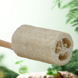 Brosse de bain en loofah PP à long manche, brosses de nettoyage pour le bain et la vaisselle, comprend un pot pour brosse en loofah, une serviette à vaisselle, accessoires de salle de bain - Product Image 5