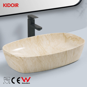 Kidoir Vente en gros de haute qualité commerciale moderne pour l'extérieur <span class=keywords><strong>japonais</strong></span> céramique <span class=keywords><strong>marbre</strong></span> sur pied lavabo à main Waschbecken - Product Image 1