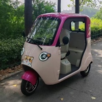 Mini triciclo eléctrico UMI de 1000W, diseño de cuerpo abierto con voltaje de 60V, coche eléctrico pequeño certificado CEE para carga de pasajeros de 1m de ancho