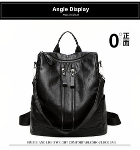 Rắn màu sắc của phụ nữ đa năng thời trang Ba lô mềm Túi du lịch với thiết kế mới trong kho - Product Image 3