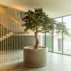 Cây thông nhân tạo cành cây lớn chậu cây thông lớn cây bonsai cây tuyết tùng nhân tạo cây thông cho trang trí nhà - Product Image 1