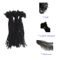 Ketebalan 0,1cm, Panjang 4-30 Inci, Dreadlocks Interlock Rambut Asli, 100% Rambut Manusia, Micro Inter Locs untuk Orang Kulit Hitam