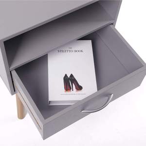 Table <span class=keywords><strong>de</strong></span> chevet moderne pour chambre à coucher, style moderne, table <span class=keywords><strong>de</strong></span> chevet double avec rangement, <span class=keywords><strong>deux</strong></span> ensembles, vente d'usine - Product Image 4