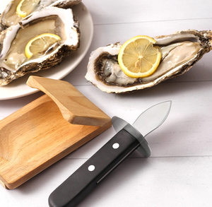 <span class=keywords><strong>Set</strong></span> Apri-Ostriche Professionale - Kit in Acciaio Inox con Supporto in Legno, Strumento Sicuro per Aprire Conchiglie di Frutti di Mare - Product Image 6