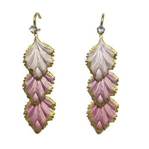 Boucles d'oreilles pendantes tendance en acier inoxydable 316L avec placage or PVD, durables et résistantes - Product Image 1