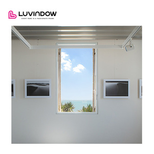 Ventana abatible de vidrio completo de estilo Columpio de América del Norte de diseño moderno con doble acristalamiento para villas y casas - Product Image 2