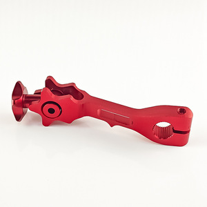Levier de frein de moto Qiangye CNC rouge pour tous les modèles - Product Image 1