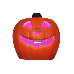 Grande citrouille géante lumineuse d'Halloween avec musique pour décoration intérieure, décorations lumineuses LED en plastique pour les fêtes - Product Image 1