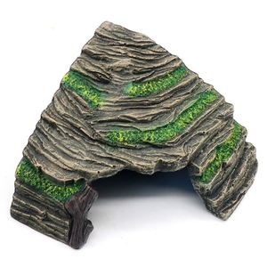 Relapet Grande cachette pour reptiles en plastique écologique moderne, plateforme de bain de soleil pour tortues, abri pour <span class=keywords><strong>l</strong></span>ézards, dragons barbus - Product Image 3