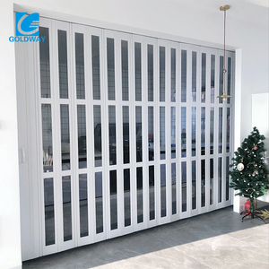 Porte coulissante pliante <span class=keywords><strong>en</strong></span> PVC, porte intérieure <span class=keywords><strong>en</strong></span> bois, verre, acrylique pour la division de l'espace domestique - Product Image 5