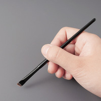 Kuas rias alis Eyeliner sudut datar ultratipis kuas wajah rambut sintetis Eye Liner Gel presisi