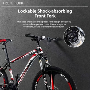 Vélo de montagne cruiser de haute qualité 26 pouces, cadre personnalisé 21 vitesses, freins à disque, facile à transporter, nouveau style, selle confortable et abordable. - Product Image 3