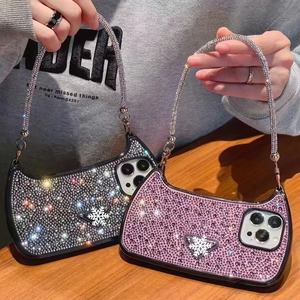 Hot Bán Kim Cương <span class=keywords><strong>3D</strong></span> Silicone Thương Hiệu Prado Trường Hợp Điện Thoại Cho Iphone 14 13 12 Pro 11 Pro Max XS Chống Sốc Bảo Vệ Trường Hợp Điện Thoại - Product Image 4