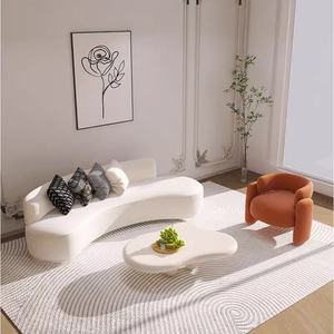 Fauteuil individuel de salon nordique le plus populaire, fauteuil inclinable en bois massif, revêtement en tissu, fauteuil à un siège - Product Image 4