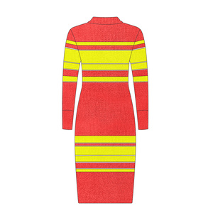 2025 all'ingrosso nuovo maglione a maniche lunghe da <span class=keywords><strong>donna</strong></span> a maglia abito interno <span class=keywords><strong>aderente</strong></span> in maglia gonna di lana - Product Image 6