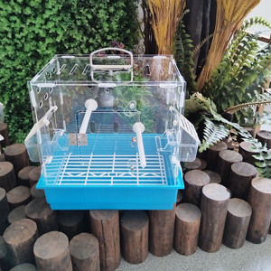 Jaula de pájaros de alta calidad directa de fábrica al por mayor contiene <span class=keywords><strong>2</strong></span> cajas de comida, <span class=keywords><strong>2</strong></span> postes de pie, cada caja interior se embala individualmente - Product Image 2