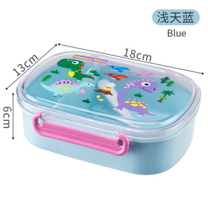 Boîte à lunch pour enfants, dessin animé, 501-800 ml, boîte bento portable pour l'école et le bureau - Product Image 5