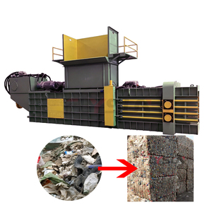 Presse à balles horizontale pour déchets, machine à presser le plastique, le tissu et le carton, presse à balles pour vêtements usagés, presse à balles pour carton ondulé - Product Image 1