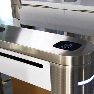 RFID 리더 및 QR 스캐너 액세스 제어 스윙 배리어 개찰구 게이트 삼각대 스틸 플랩 배리어 높은 보안 - Product Image 6