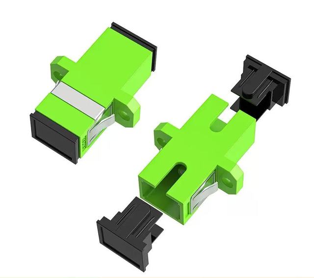 High Transparency Optical Fiber Adaptor SC & LC / APC & Upc Adapter Simplex MM Flange for 4G GSM GPRS Networks Optical Coupler