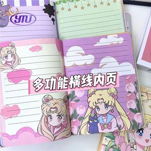 Новый тюльпан Сейлор Мун А5 полноцветный кожаный чехол для блокнота с напечатанным дизайном для ручного рисования дневника и темы аниме - Product Image 4