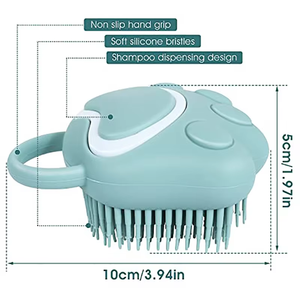 Silicone Pet <b>Bath</b> Brush <b>Dog</b> Spa Massage Comb <b>Dogs</b> Cats Shower Hair Grooming Combs <b>Dog</b> Cleaning Brush Pet Supplies - Product Image 5