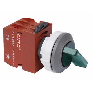 Interrupteur rotatif à long manche CNTD Changde C3SIL-F2/F3, deux positions, trois positions, autobloquant, bouton en plastique, ouverture 30 - Product Image 1
