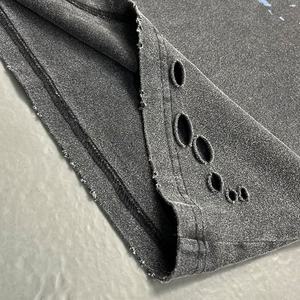 T-shirt épais et épais OEM 100% coton surdimensionné lavé à l'acide T-shirt personnalisé délavé Vintage Logo imprimé - Product Image 4