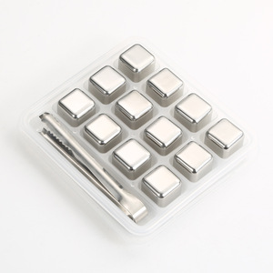 Juego de Cubos de Hielo de Acero Inoxidable, Piedras Enfriadoras Reutilizables para Whisky y Vino, Cubos Enfriadores de Vino, Herramienta para Bar y Fiestas - Product Image 6