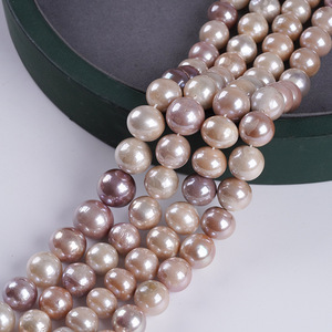 Perles d'eau douce naturelles brillantes plaquées, perles Edison en gros de Zhuji, 14-17 mm, perles en vrac pour la fabrication de bijoux, collier - Product Image 5