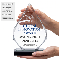 Trophée en cristal de pointe de montagne, best-seller européen, multicolore, 3 tailles, récompense pour les champions d'équipe et la reconnaissance des employés