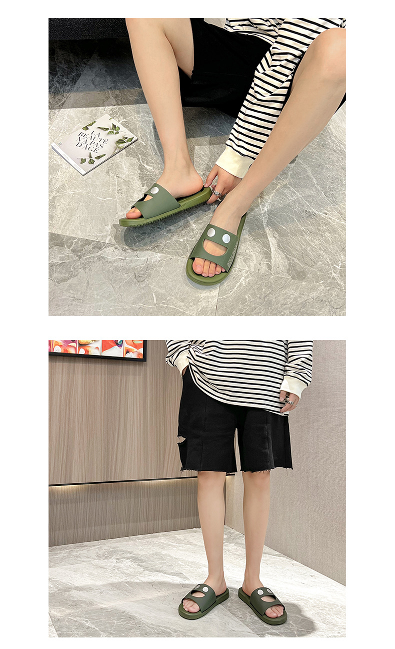 Couples Bathroom Non-slip Hollowed Out Bath Slippers for Men Women EVA PVC Slides